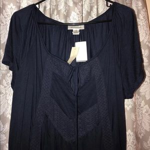 Motherhood Maternity Navy Top